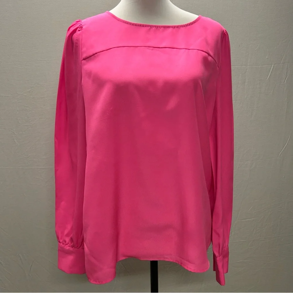 J.Crew long sleeve Pink blouse M